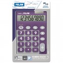 Калькулятор Milan настільний, 10 розрядний, TOUCH DUO Rubber Touch, фіолетовий