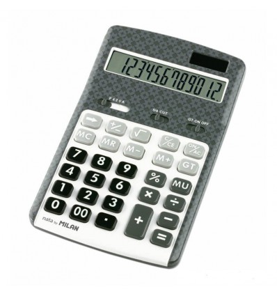 Калькулятор Milan настільний, 12 розрядний, сірий (ml.150712AGBL)