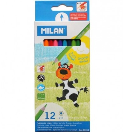 Олівці кольорові Milan, 12 кольорів (ml.80012)