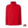 Толстовка Fruit of the Loom Full Zip Fleece L , червона