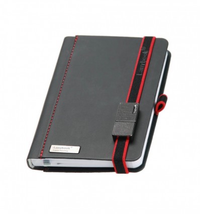 Записна книжка LanyBook Туксон А6 + USB 4 Гб Чорна