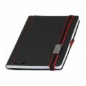 Записная книжка LanyBook Туксон А5 + USB 4 Гб Черная