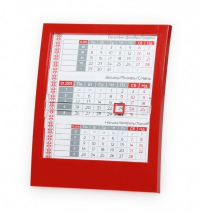 Календар, червоний