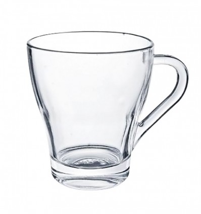 Чашка скляна 250мл, безбарвна