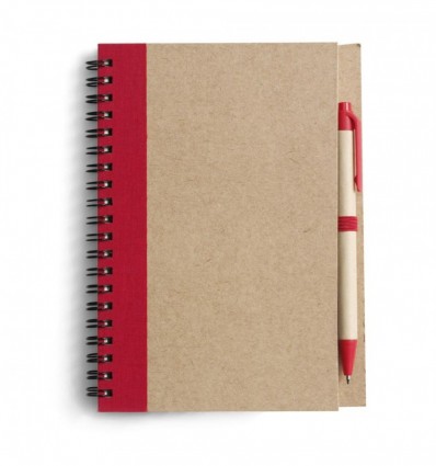 Блокнот + ручка Красный