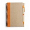 Блокнот + ручка Оранжевий