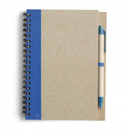 Блокнот + ручка Синій