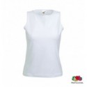 Майка Fruit of the Loom Lady-Fit Sleeveless T, L, белая