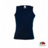 Майка Fruit of the Loom Lady-Fit Sleeveless T, S темно-синя