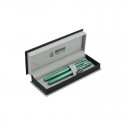 Комплект из перьевой ручки и ручки-роллера REGAL в подарочном футляре Зеленый (R285422.P.RF)