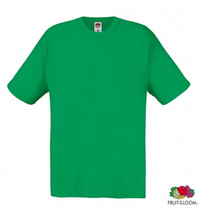 Футболка Fruit of the Loom Original T, 2XL зеленая