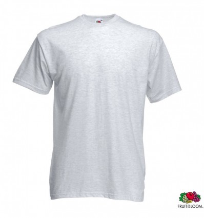 Футболка Fruit of the Loom Valueweight T, L , пепельная