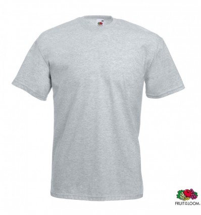 Футболка Fruit of the Loom Valueweight T, L, светло-серая