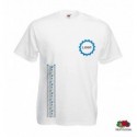 Футболка Fruit of the Loom Valueweight T, белая с орнаментом, S